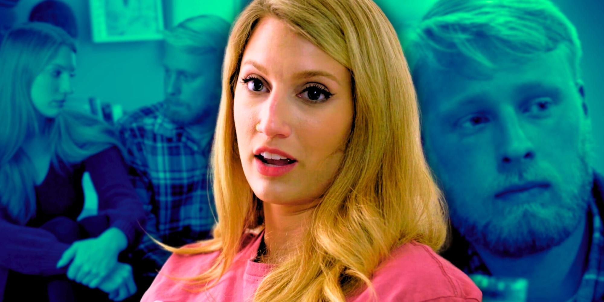 Welcome To Plathville&rsquo;s Olivia Plath &amp; Ethan Plath Montage wearing pink top blue green background