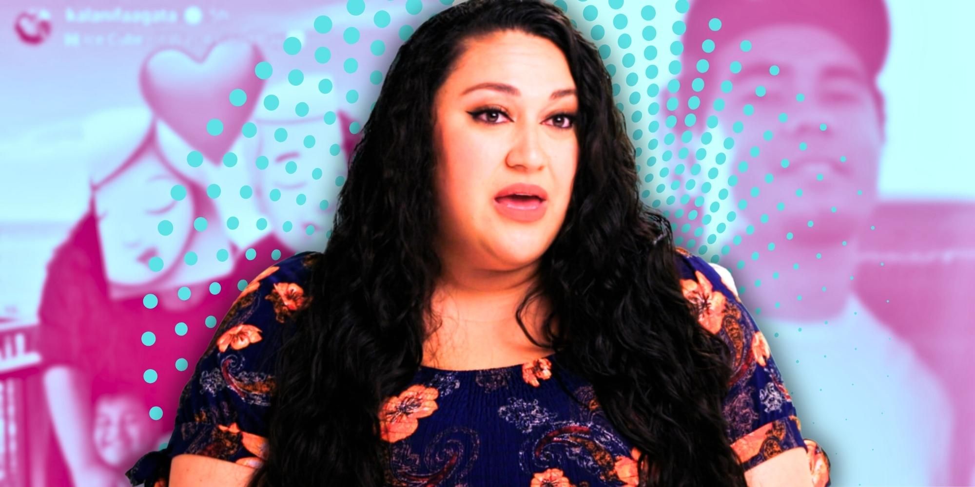 90 Day Fiancé’s Kalani and Dallas, with pink background