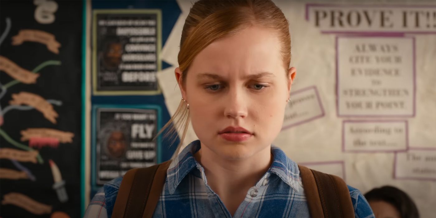 Angourie Rice as Cady Heron worried in Mean Girls 2024