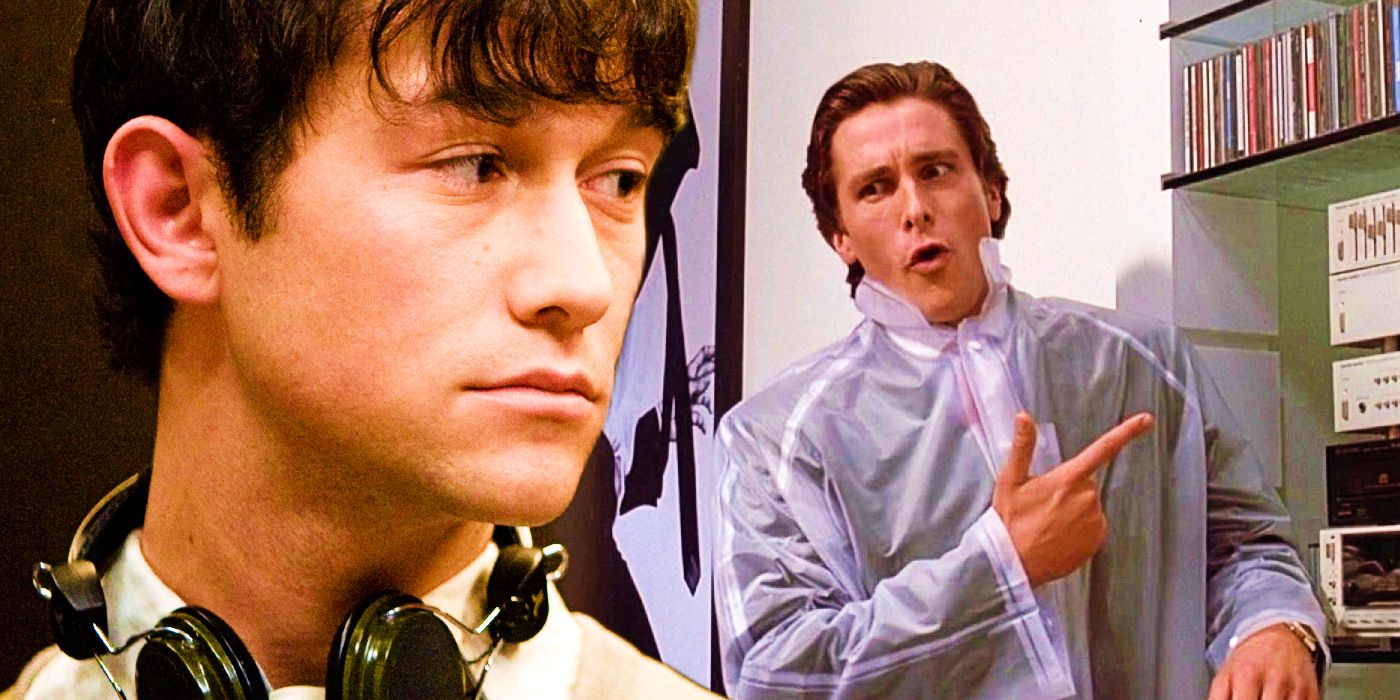 A custom image featuring Joseph Gordol Lewitt in 500 Days With Summer and Christian Bale in American Psycho
