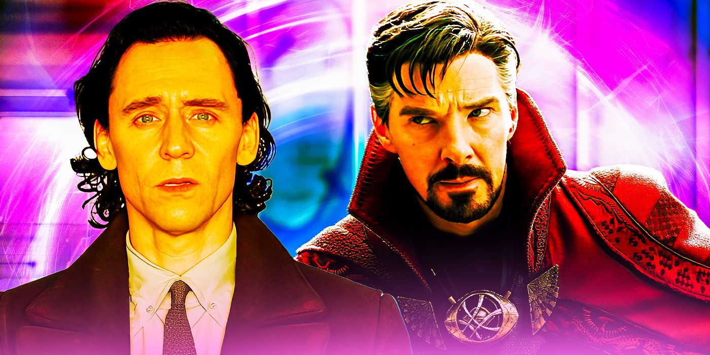 A split image of Loki in Loki season 2 and Doctor Strange in Doctor Strange in the Multiverse of Madness