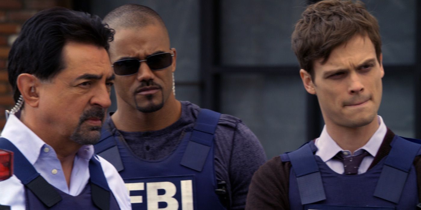 Rossi, Morgan and Reid in bulletproof vests. (Criminal Minds)