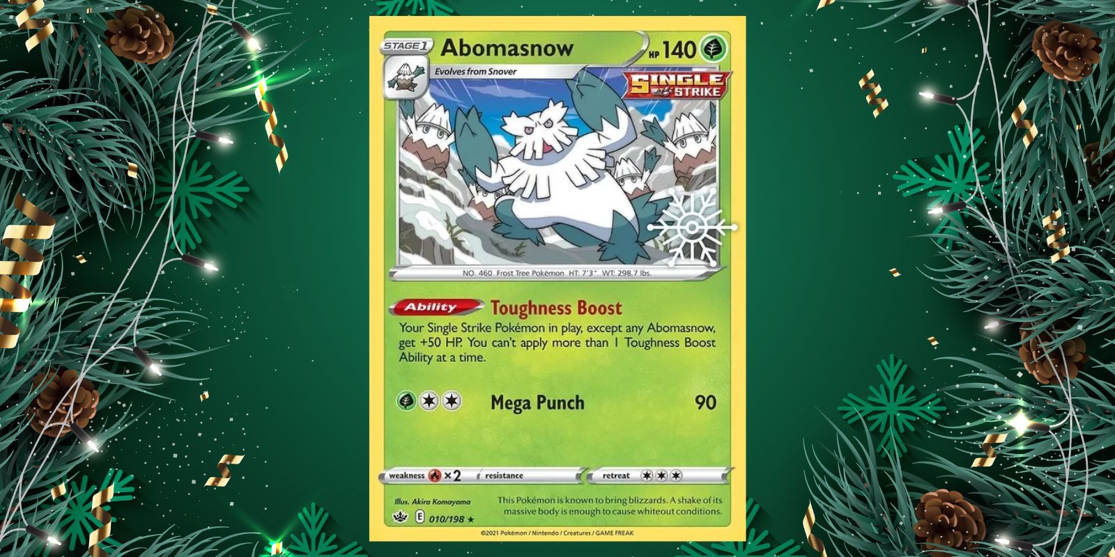 Abomasnow 010 Pokemon TCG Holiday Cards.