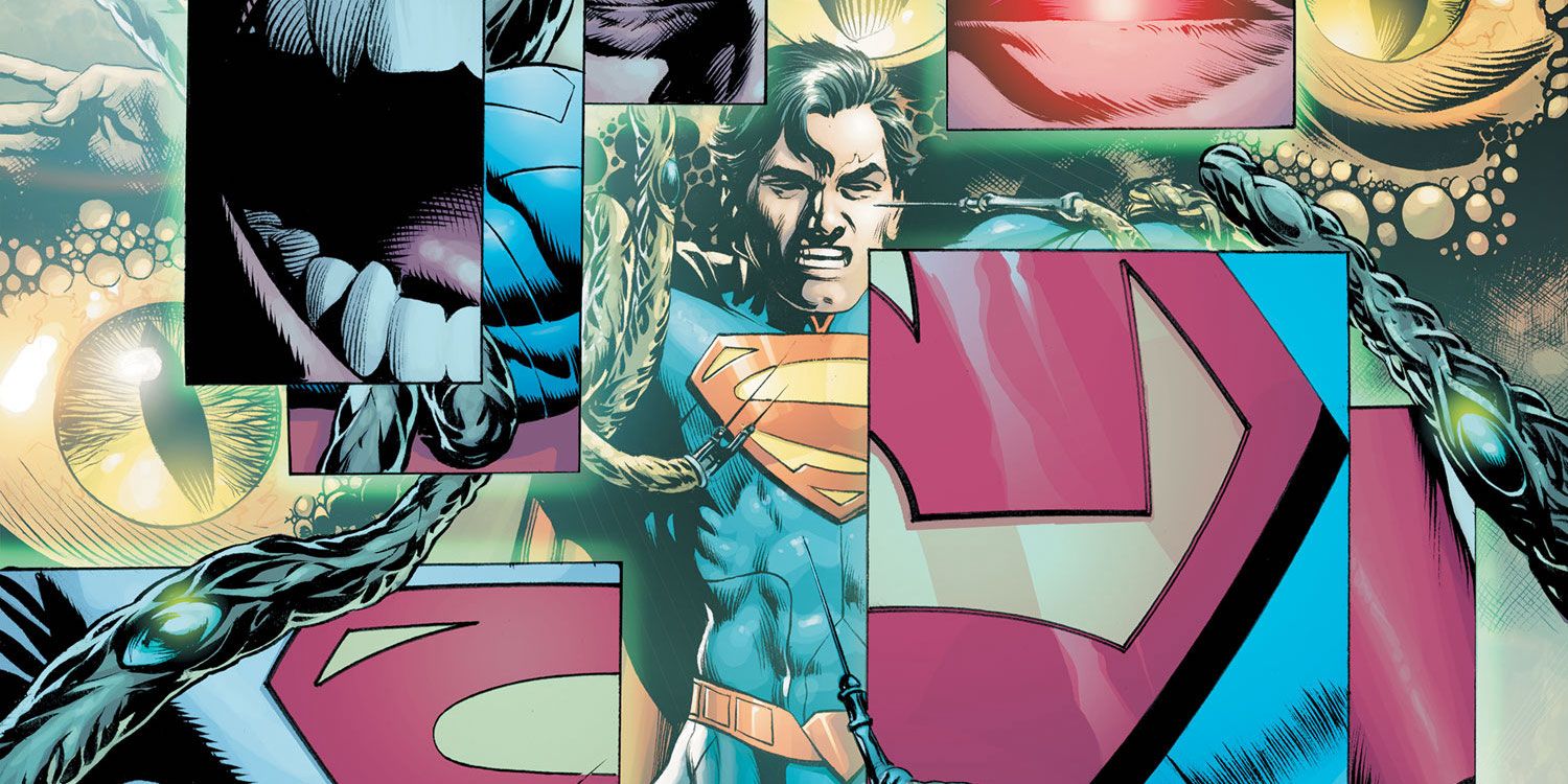 Superman es atacado por Braniac en Action Comics de Grant Morrison