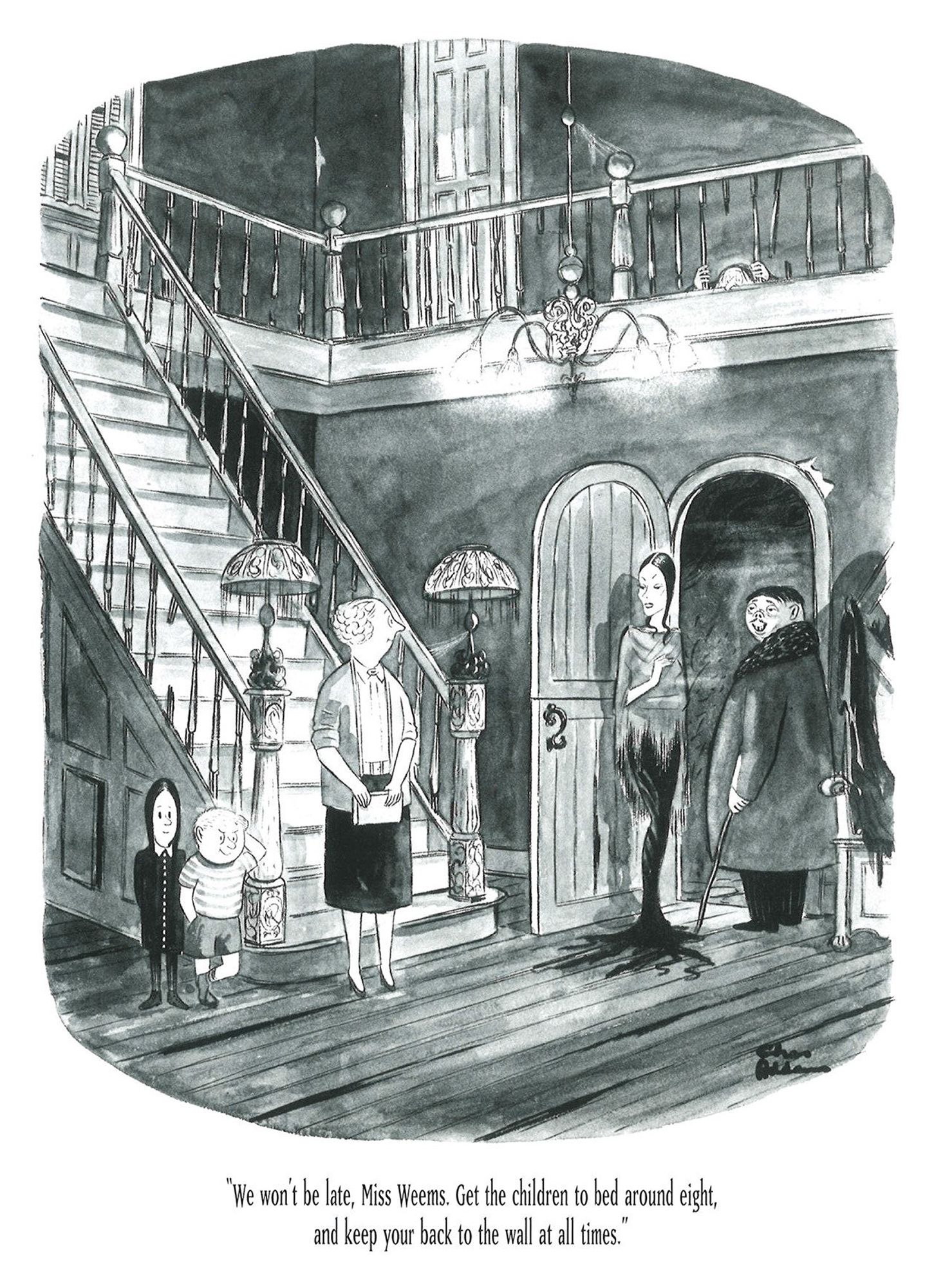 Addams Family gets a babysitter