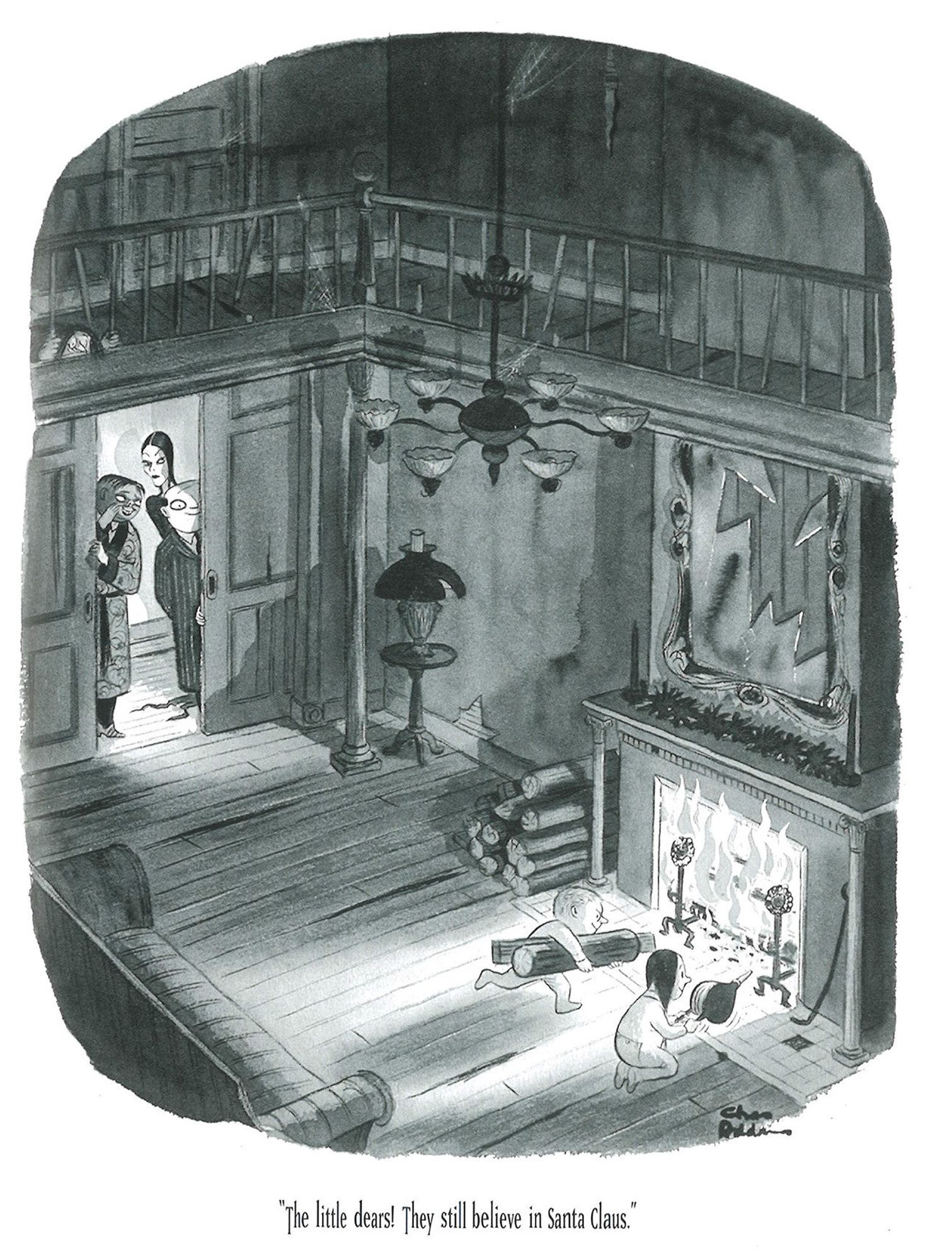 Addams Family at Christmas