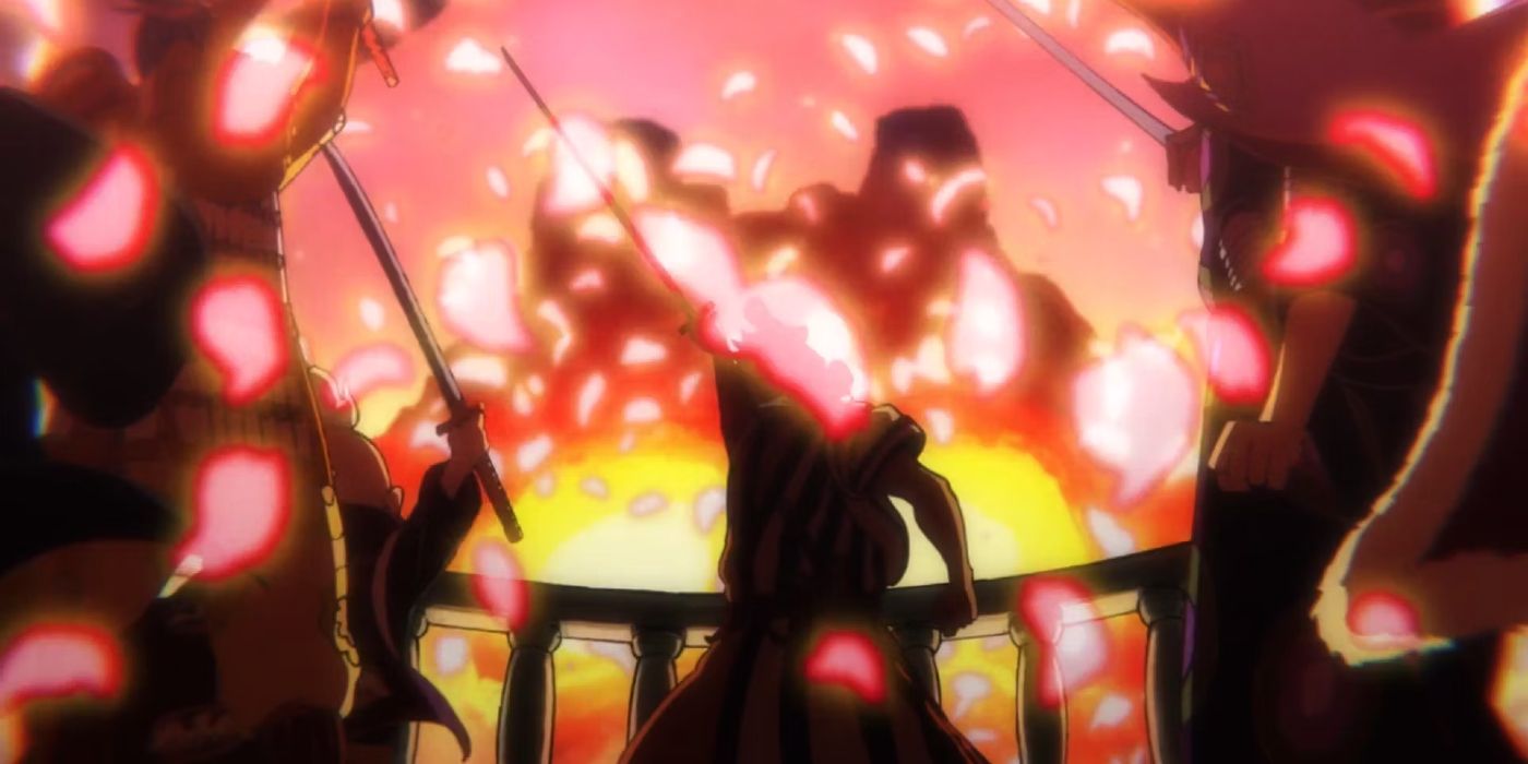 Akazaya Samurai during the Onigashima Raid in One Piece