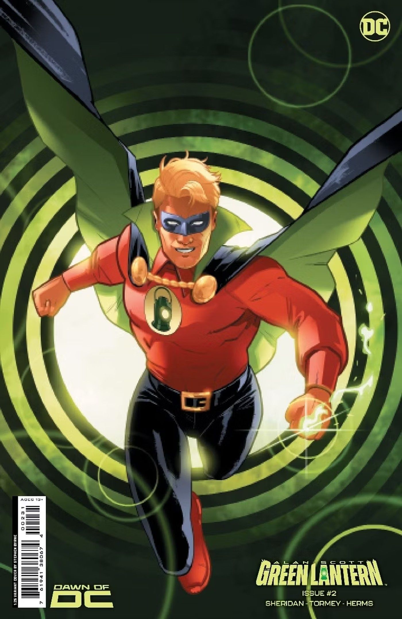 Capa variante de Alan Scott, o Lanterna Verde 2 Byrne