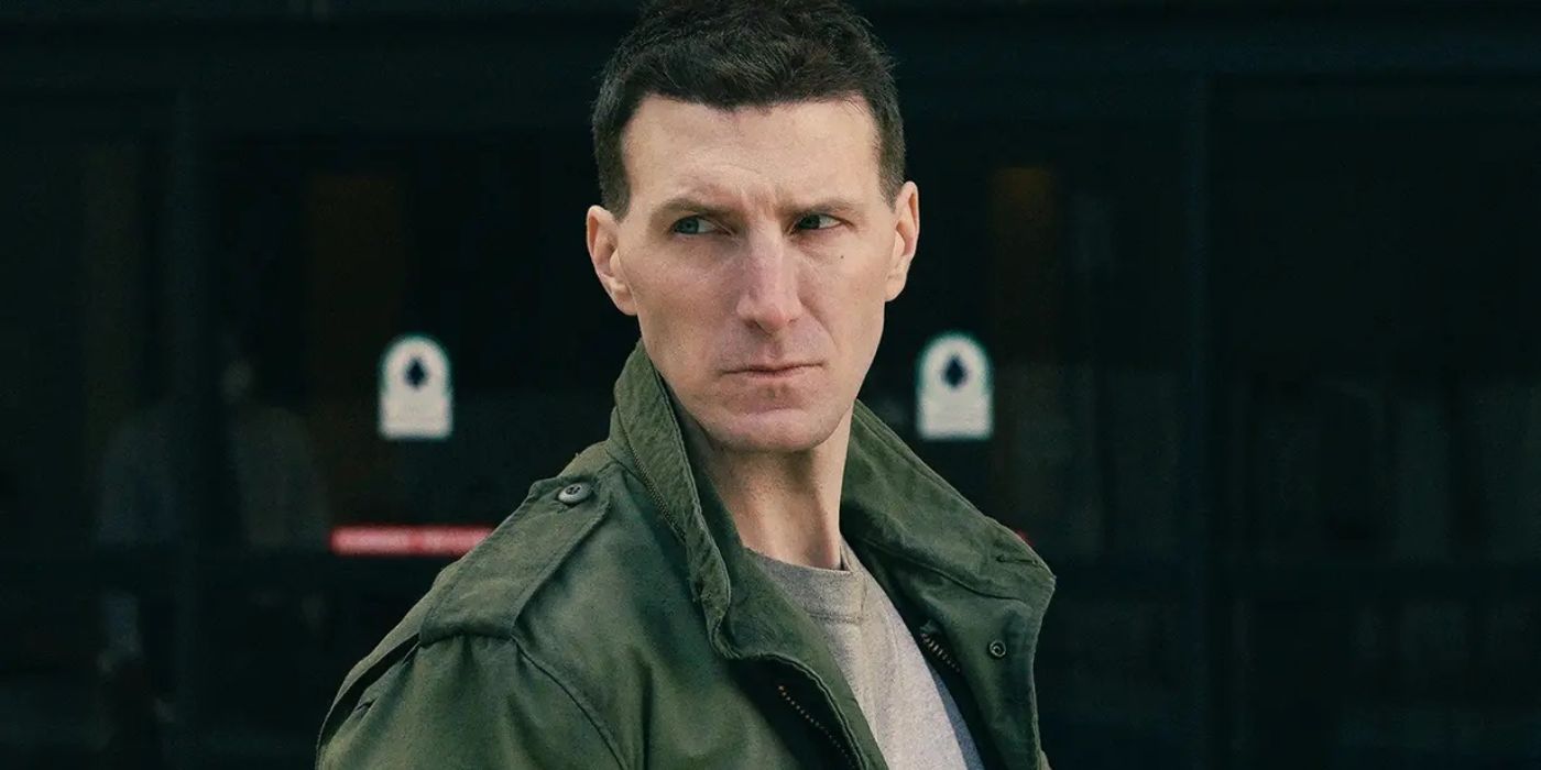Alex Breaux as Timothy McVeigh looking suspicious in Waco the Aftermath.