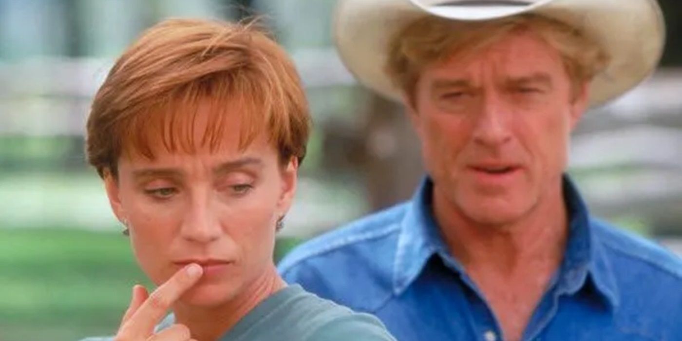 Annie and Tom on Tom&rsquo;s Ranch in The Horse Whisperer