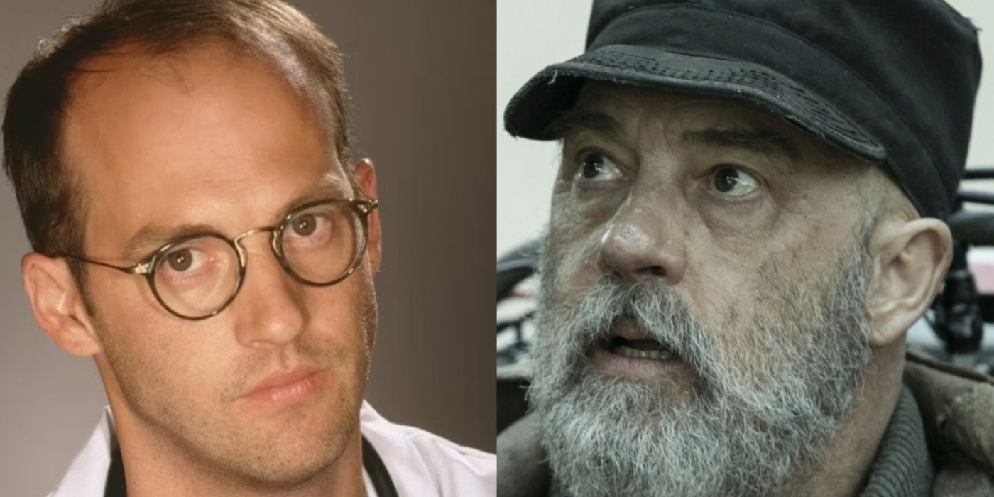 A side by side image features Anthony Edwards in ER and Tales of the Walking Dead