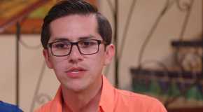 Armando Rubio from 90 Day Fiance The Other Way in orange shirt talking