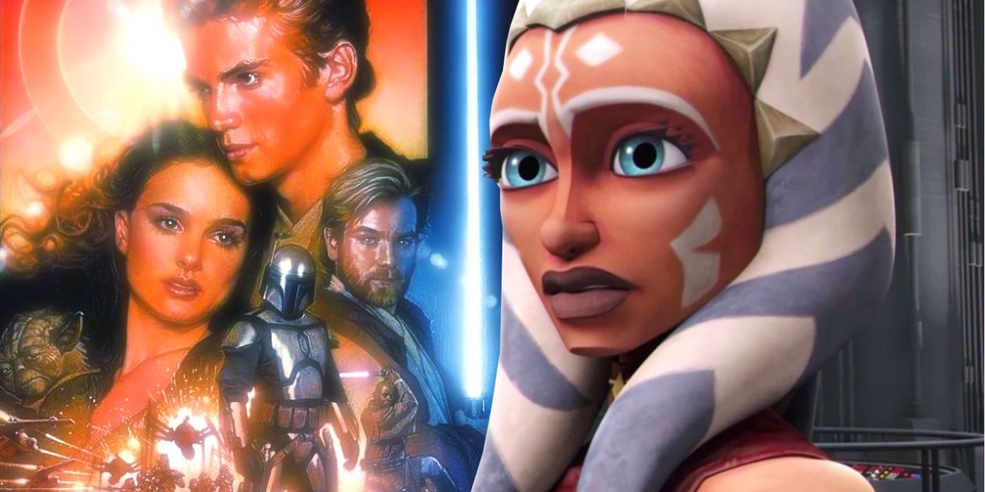 Ahsoka Tano and Attack of the Clones Poster