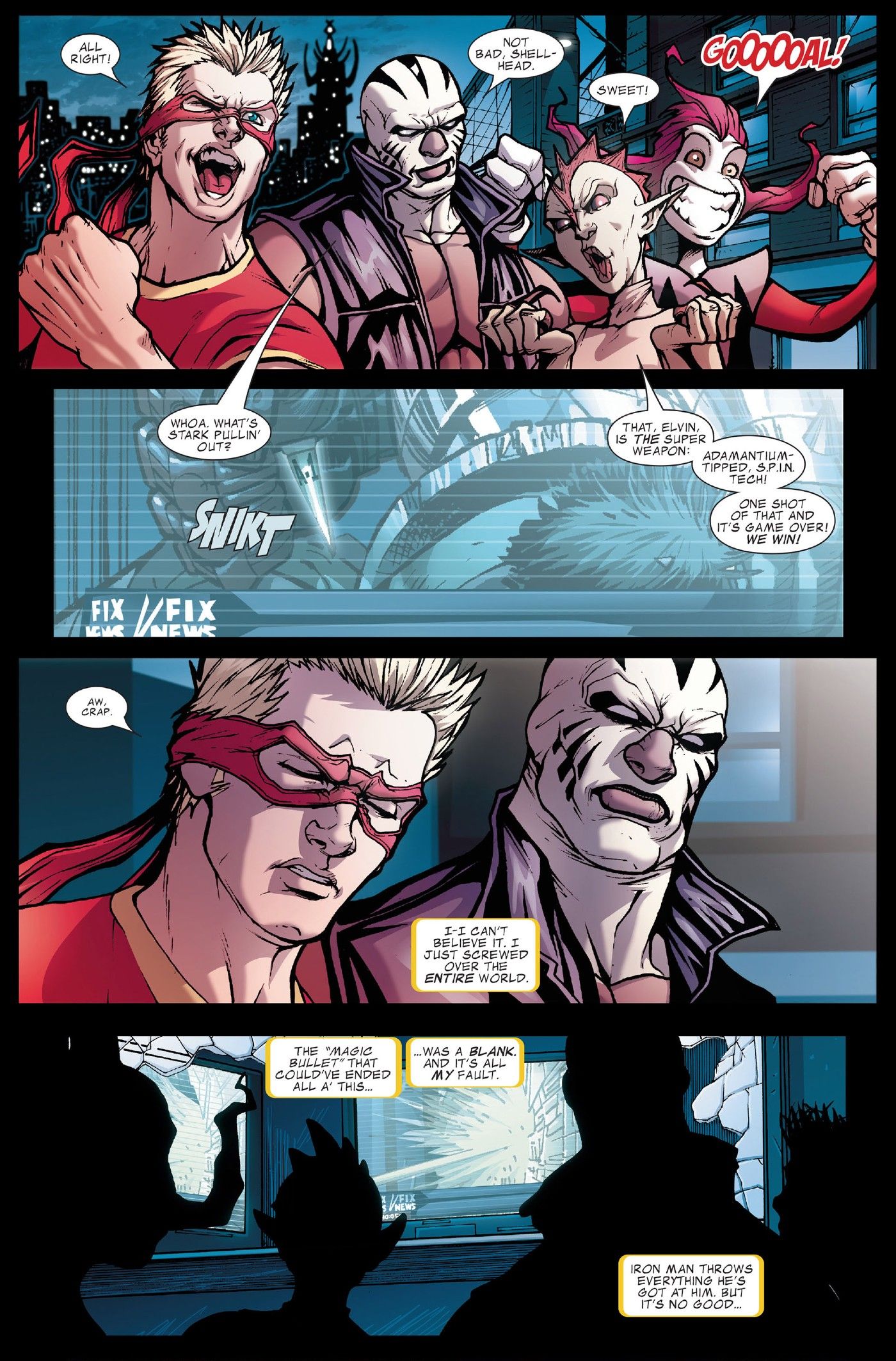 Avengers Intiative #4 World War Hulk SPIN failure