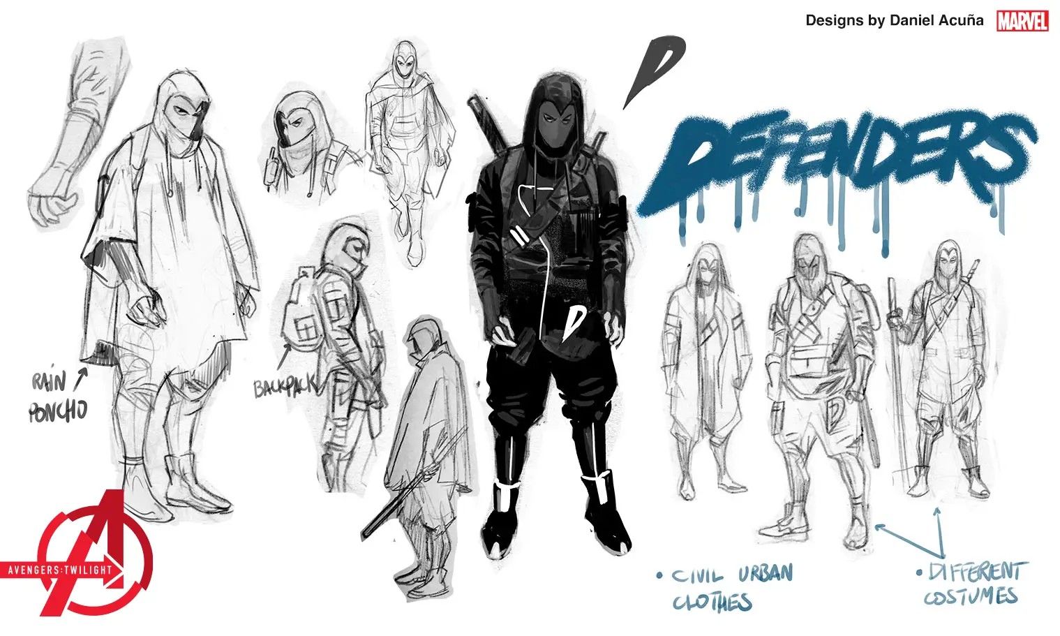 Avengers Twilight Defenders Sketch