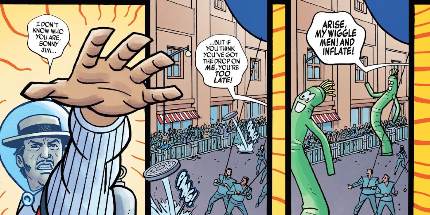 panels from Spider-Boy #1, Balloon Man vs Spider-Boy and Squirrel Girl