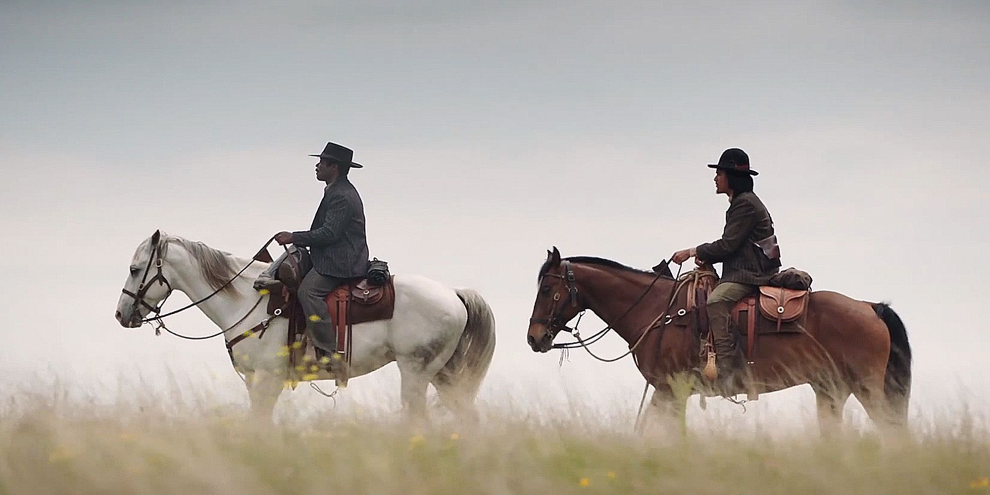 Bass Reeves and Billy Crow in Lawmen Bass Reeves episode 4