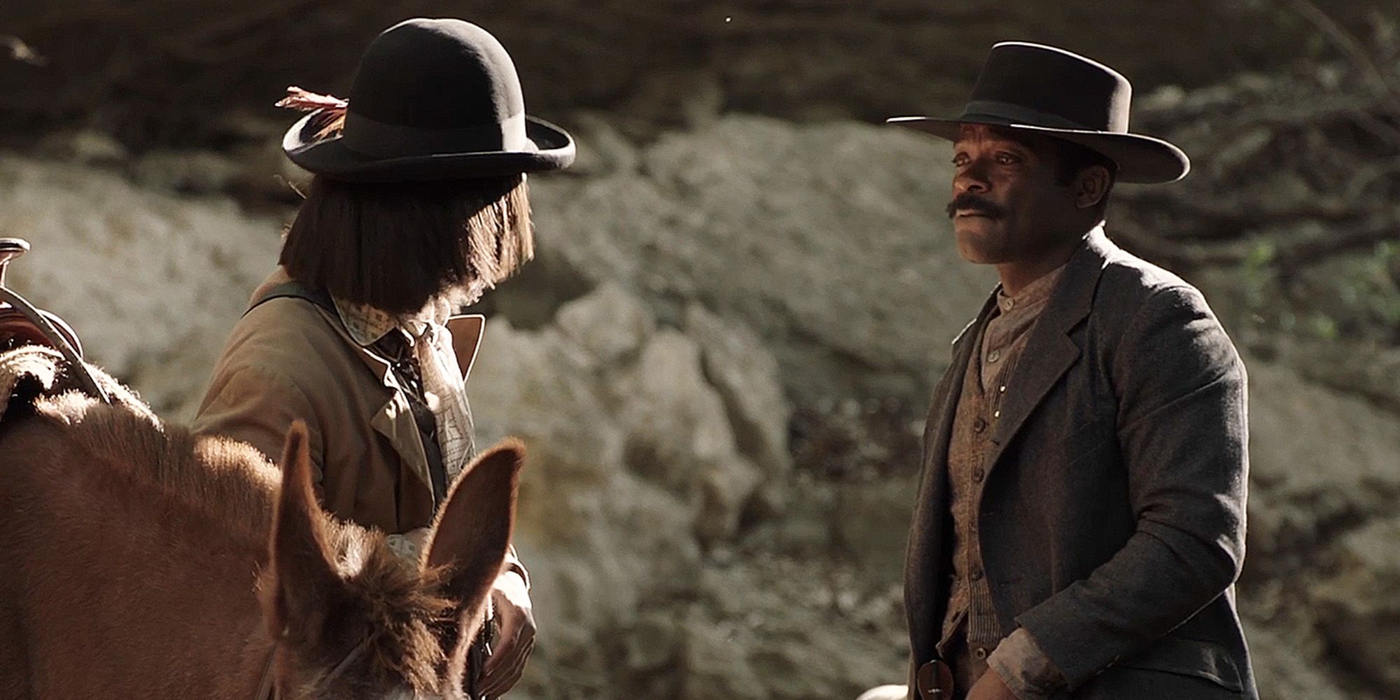 Bass Reeves and Billy Crow in Lawmen Bass Reeves episode 5