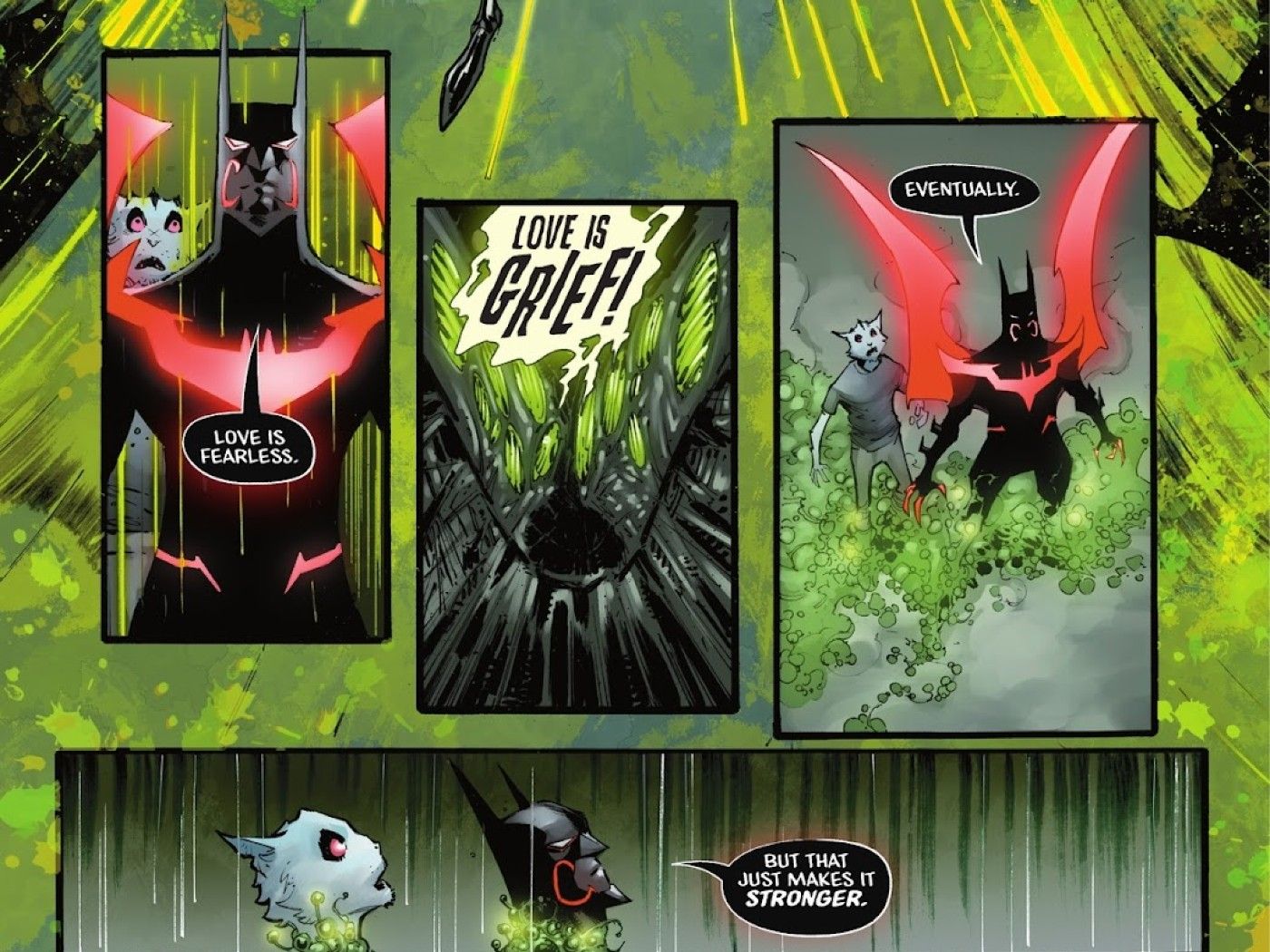 Batman Beyond Neo Gothic #4, Batman Beyond and Kyle the Catboi vs Batman Beneath