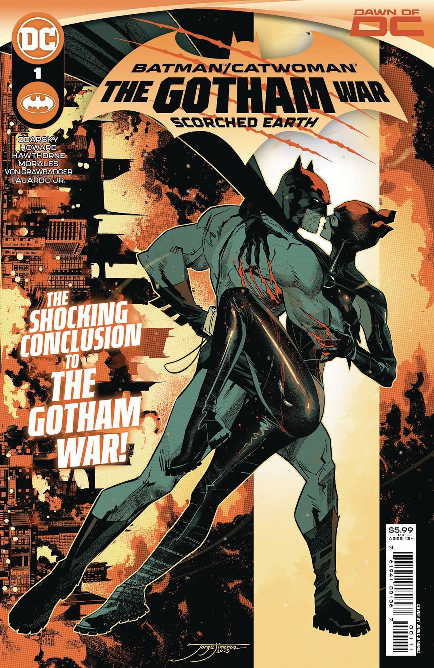 Batman:Catwoman: The Gotham War - Scorched Earth 1 Main Cover