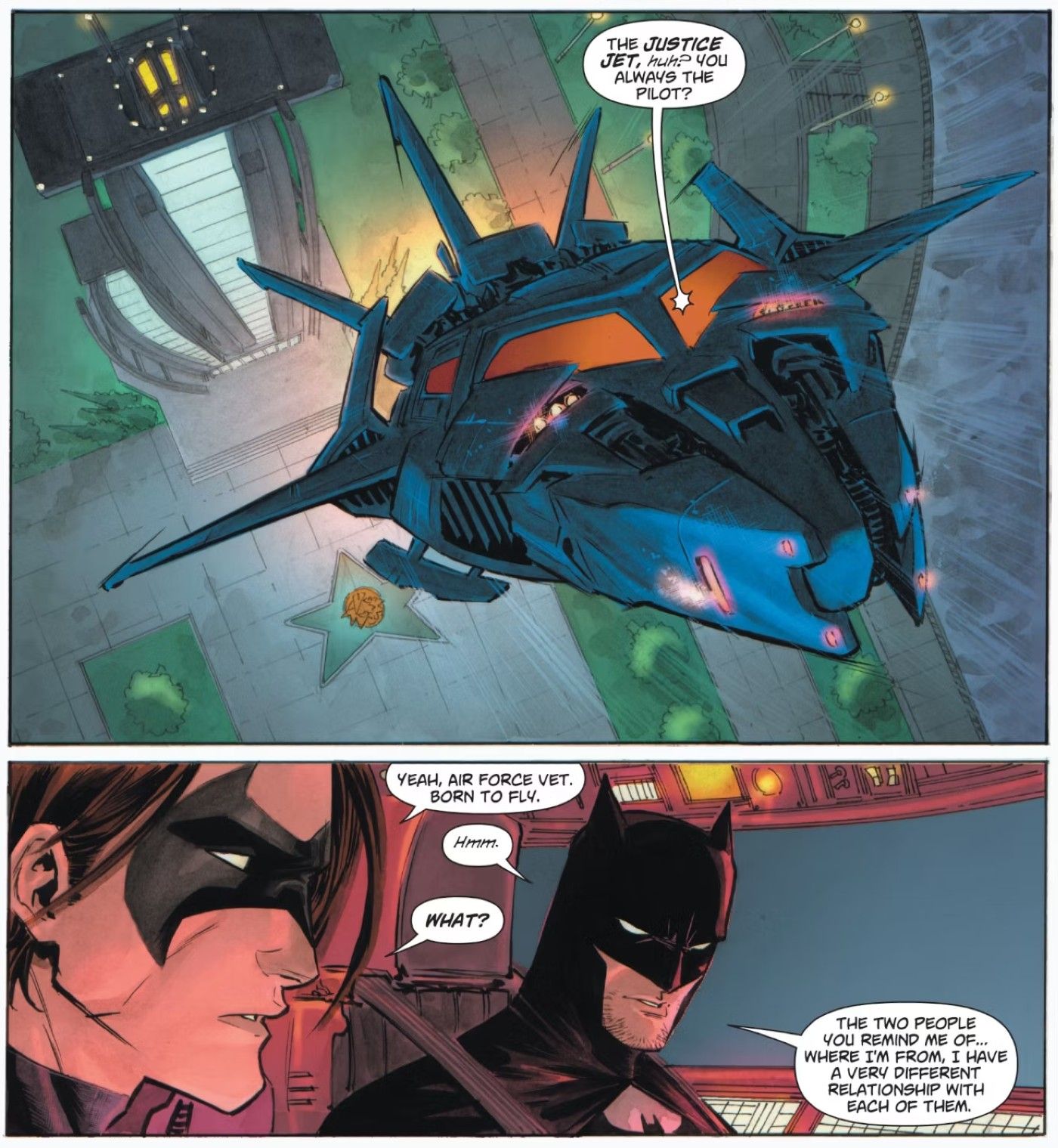 Batman Imagines a Nightwing Green Lantern Similarity