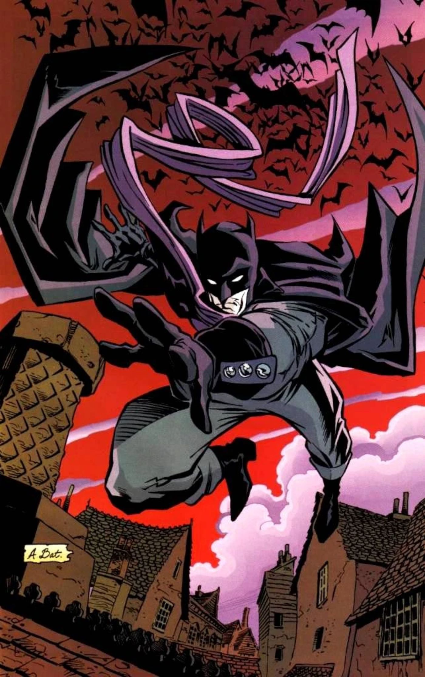 Full-page spread of Batman from DC’s Elseworlds story “Batman: Two Faces”