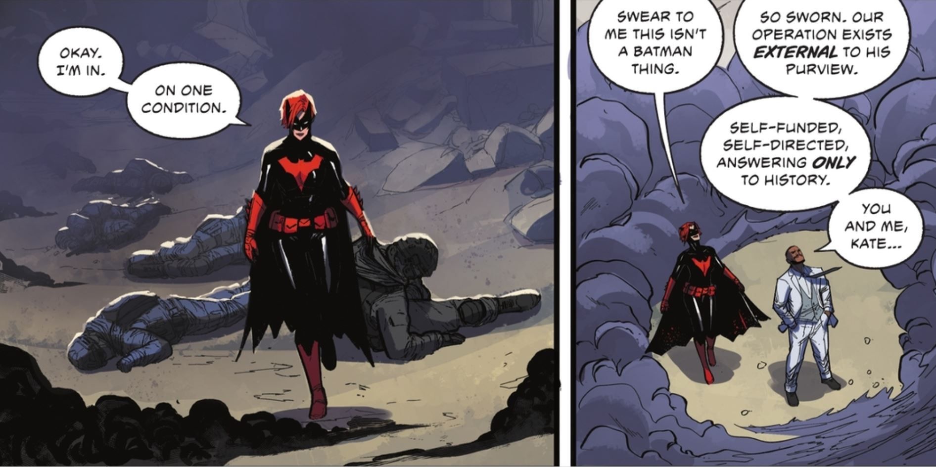 Batwoman Done with Batman DC