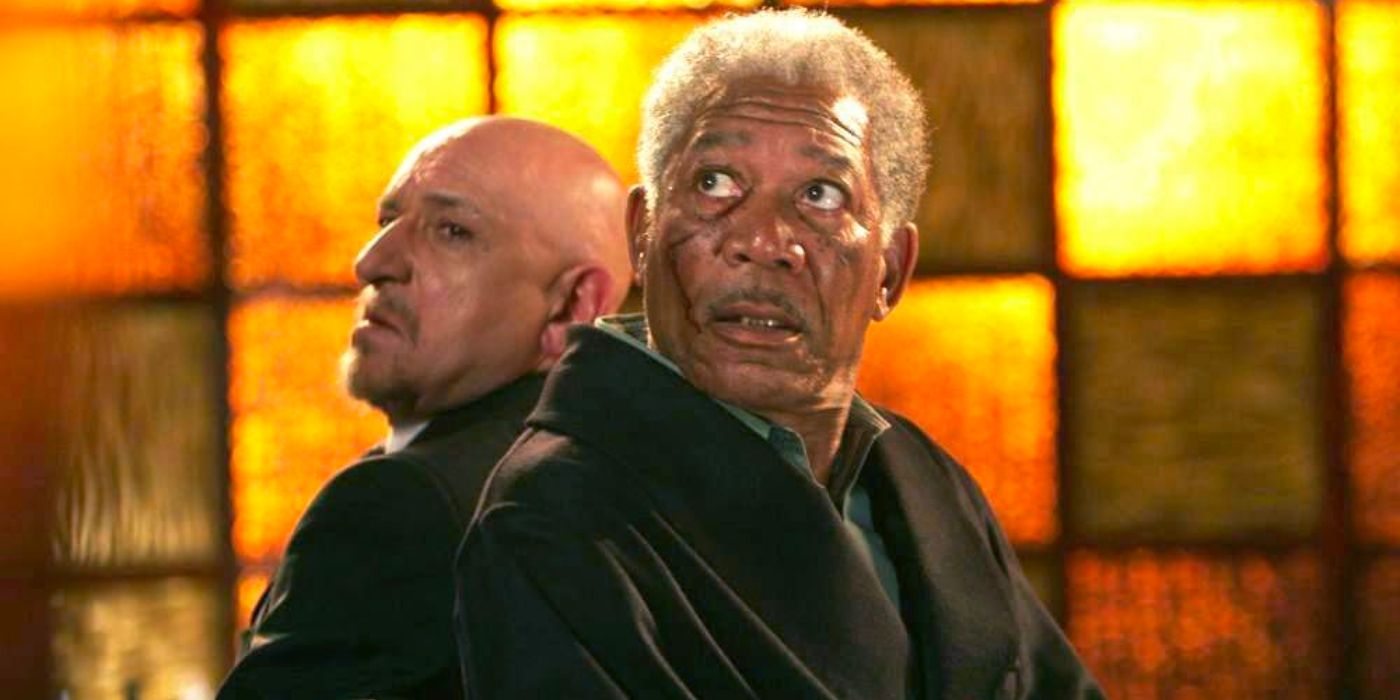 ben kingsley and morgan freeman in lucky number slevin