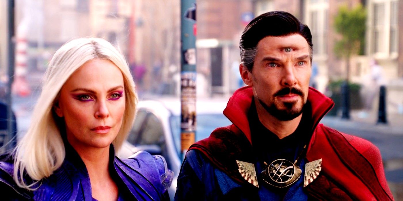 Benedict Cumberbatch As Doctor Strange And Charlize Theron As Clea After Doctor Strange Causes An Incursion In Doctor Strange 2
