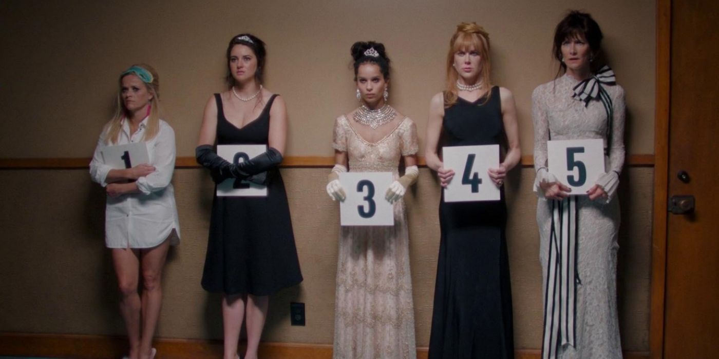 Monterey Five en la comisaría con números en la temporada 1 de Big Little Lies
