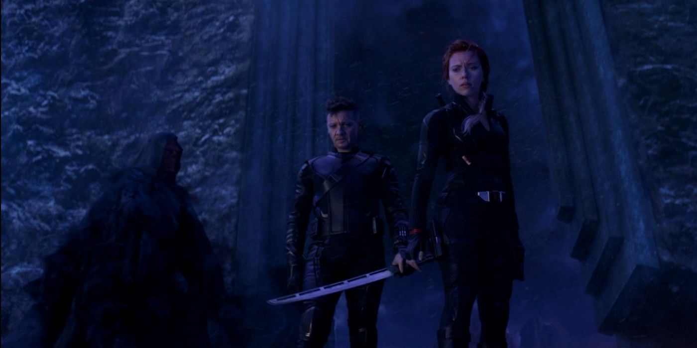 Black Widow And Hawkeye On Vormir