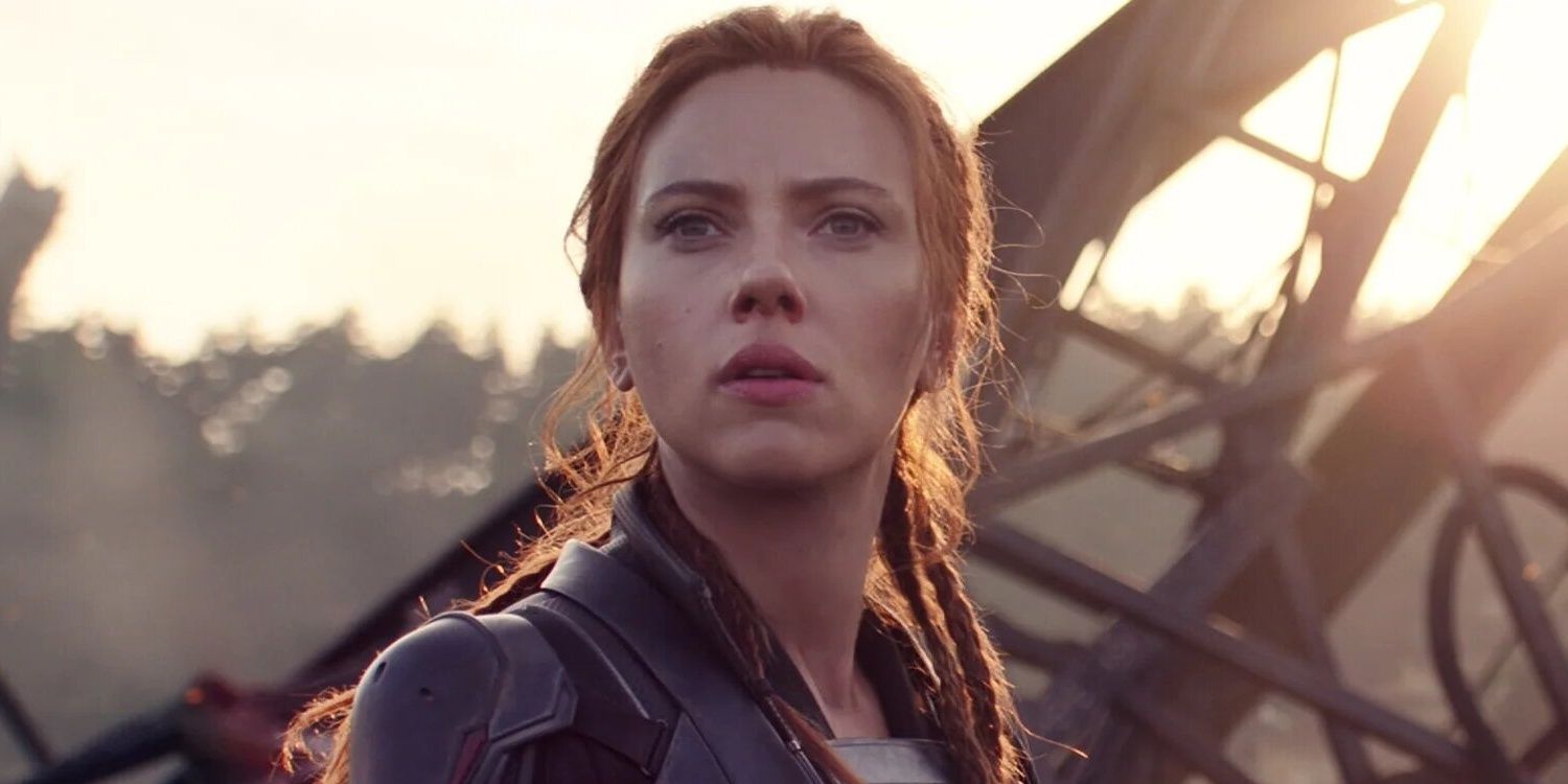 Scarlet Johansson's Black Widow stands among wreckage in Black Widow