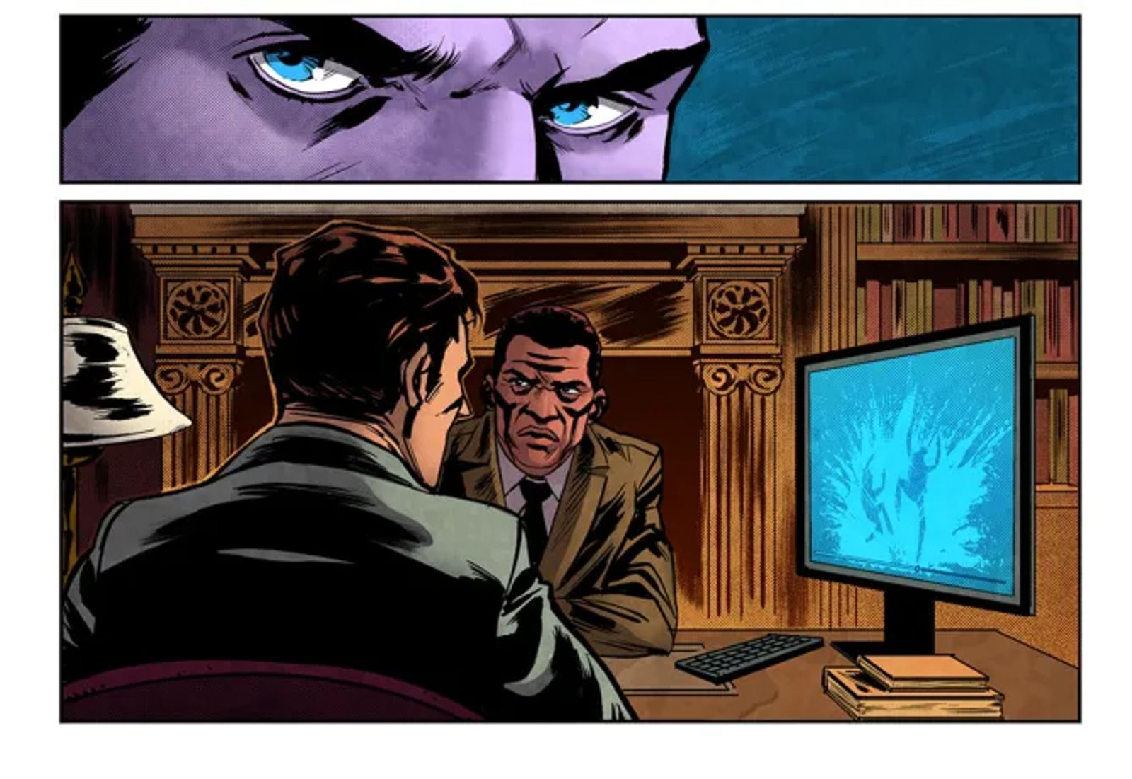 panels from Garth Ennis' new 007 series, featuring mysterious weapon