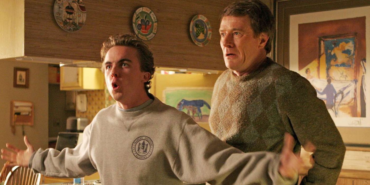 Bryan Cranston and Frankie Muniz as Hal and Malcolm in Malcolm in the Middle