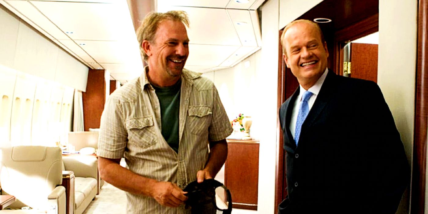 Bud and Boone aboard Air Force One in Swing Vote