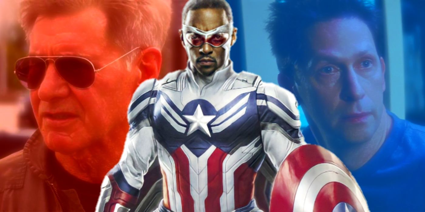 Captain America Sam Wilson with MCU Ross and Leader