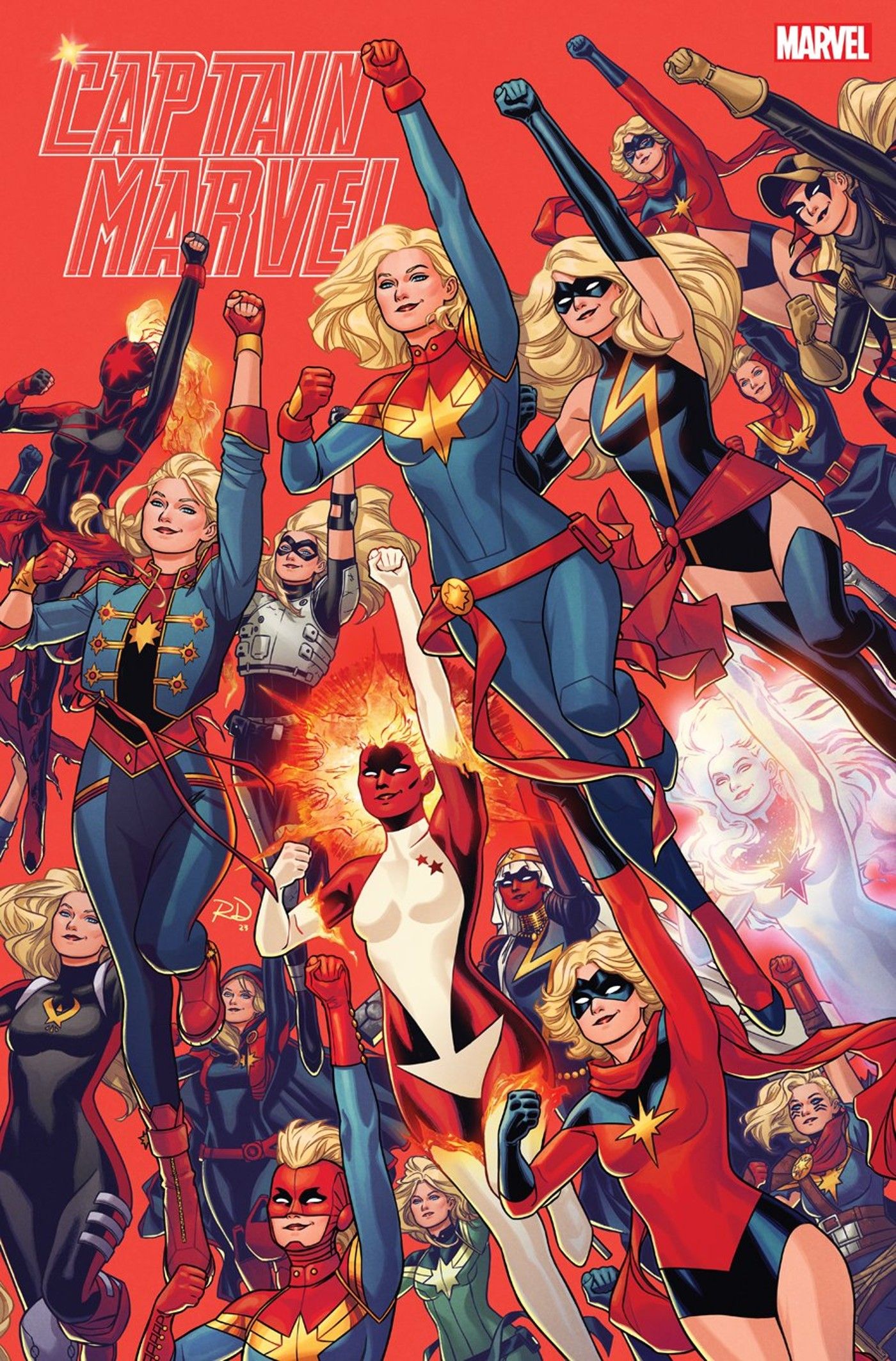 Captain Marvel’s Greatest Costumes of All Time Honored in Jaw-Dropping New Art