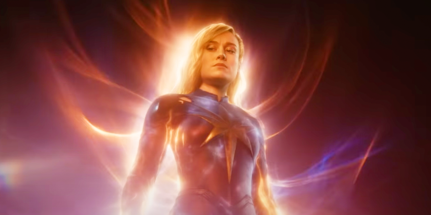 Brie Larson's Captain Marvel glows with energy in The Marvels