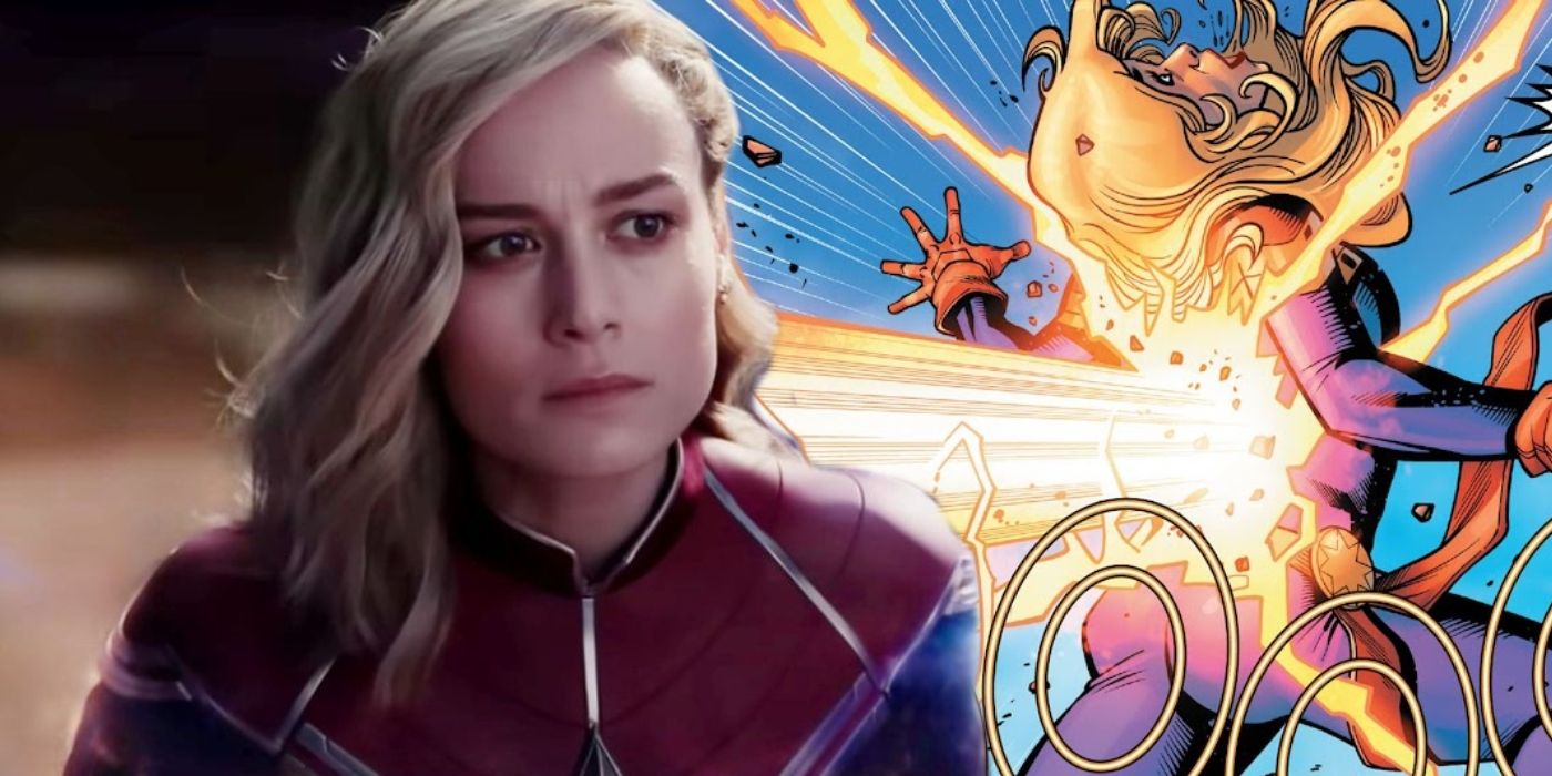 MCU Captain Marvel watching her comic counterpart get blasted. 