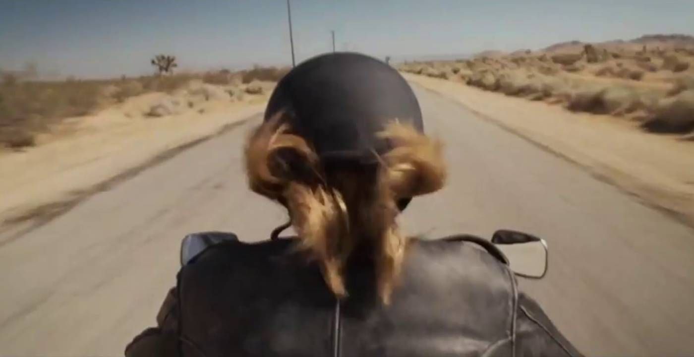 captain marvel on motorcycle