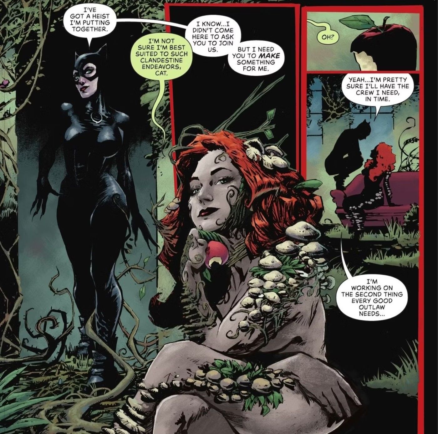 Catwoman le pide ayuda a Poison Ivy