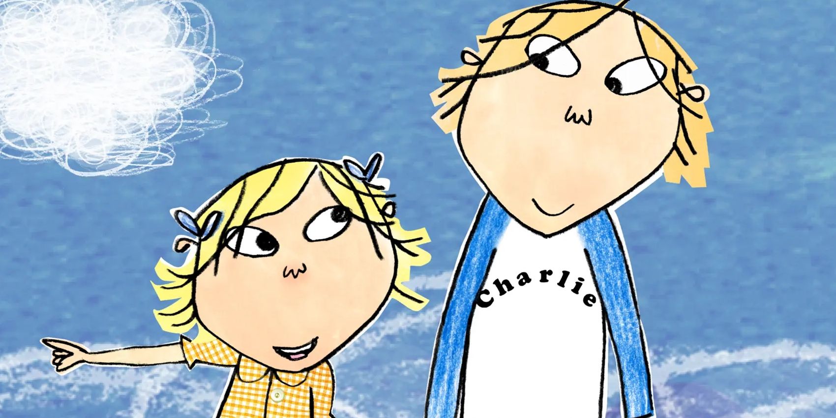 Charlie and Lola standing together in Charlie and Lola