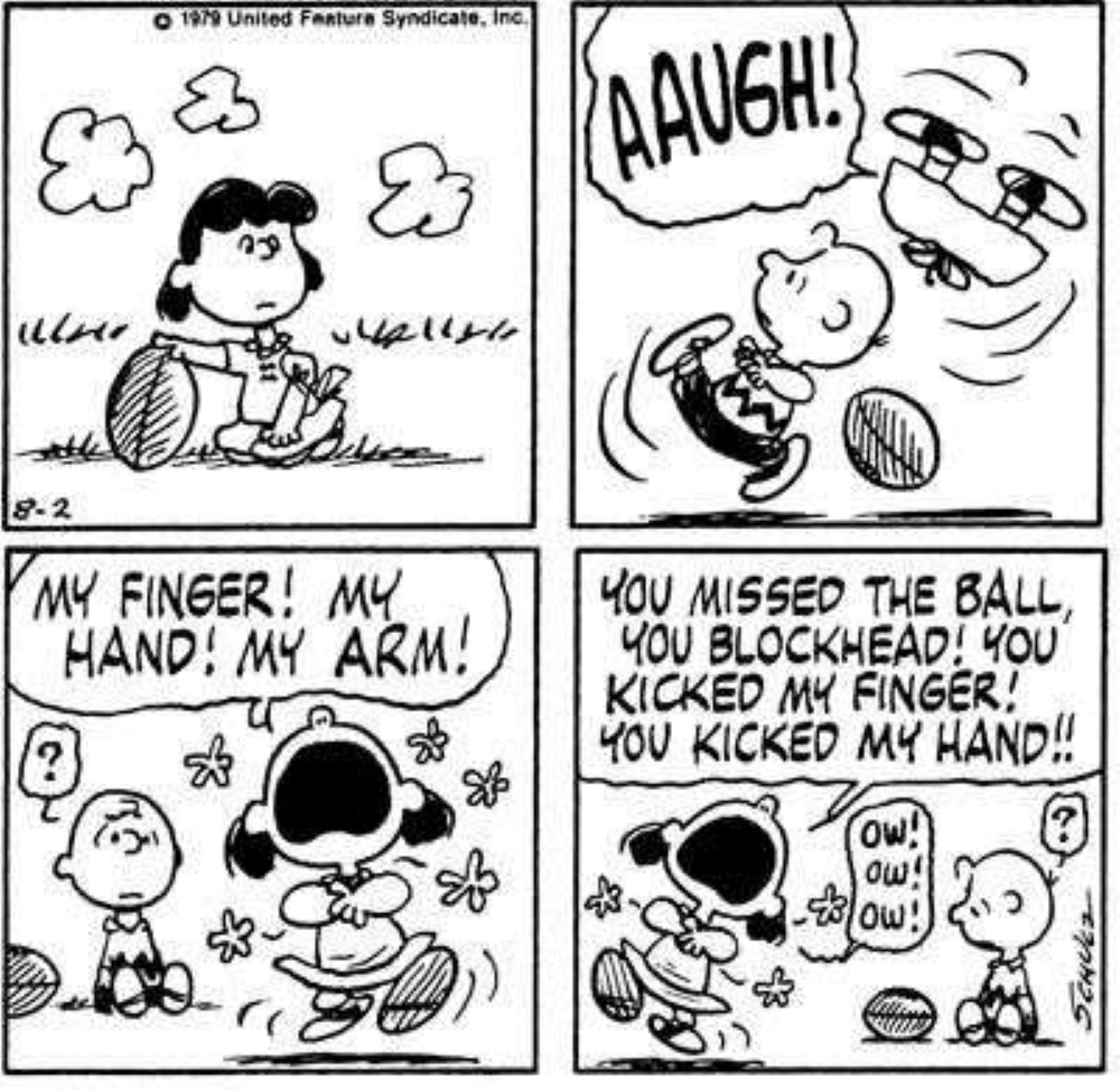10 Funniest Peanuts Comics Where Charlie Brown Takes on Lucy