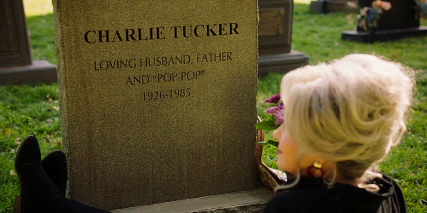 Charlie Tucker's tomb in Young Sheldon