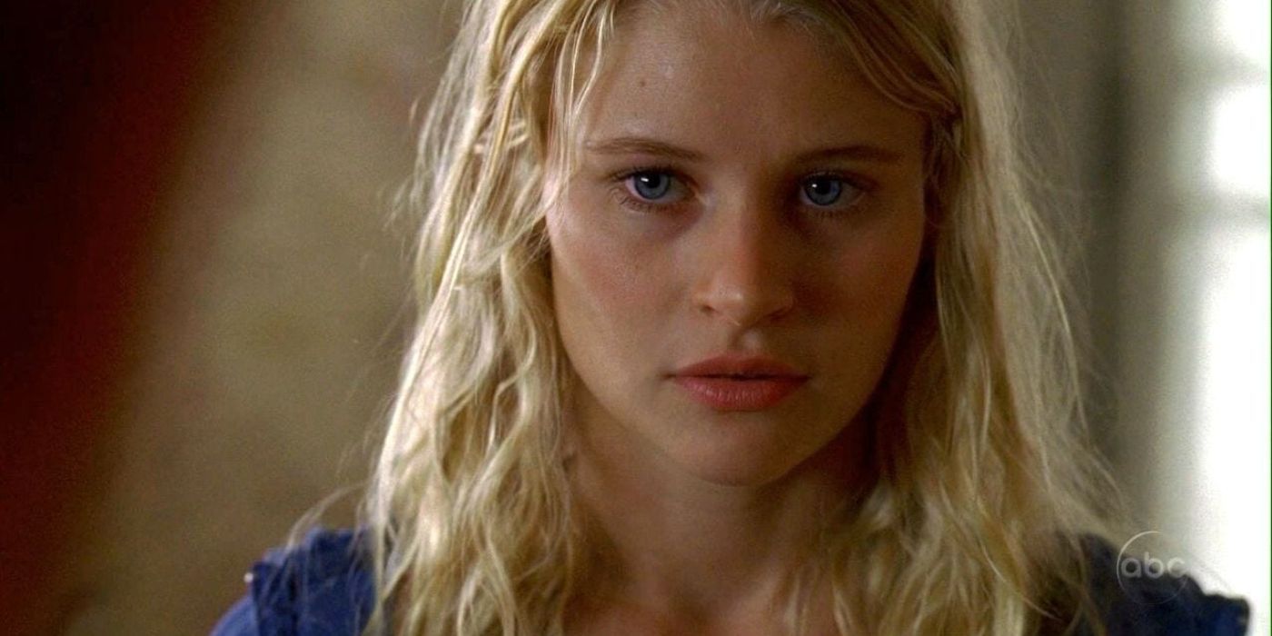 A shaken up Claire in Lost