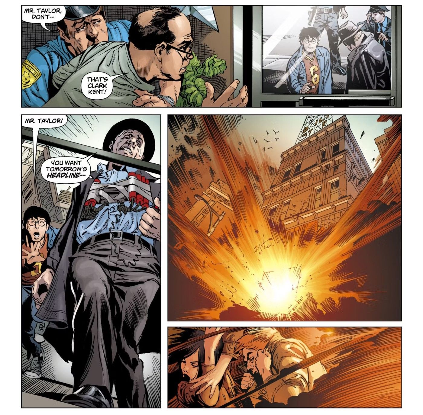 Clark Kent Seemingly Explodes