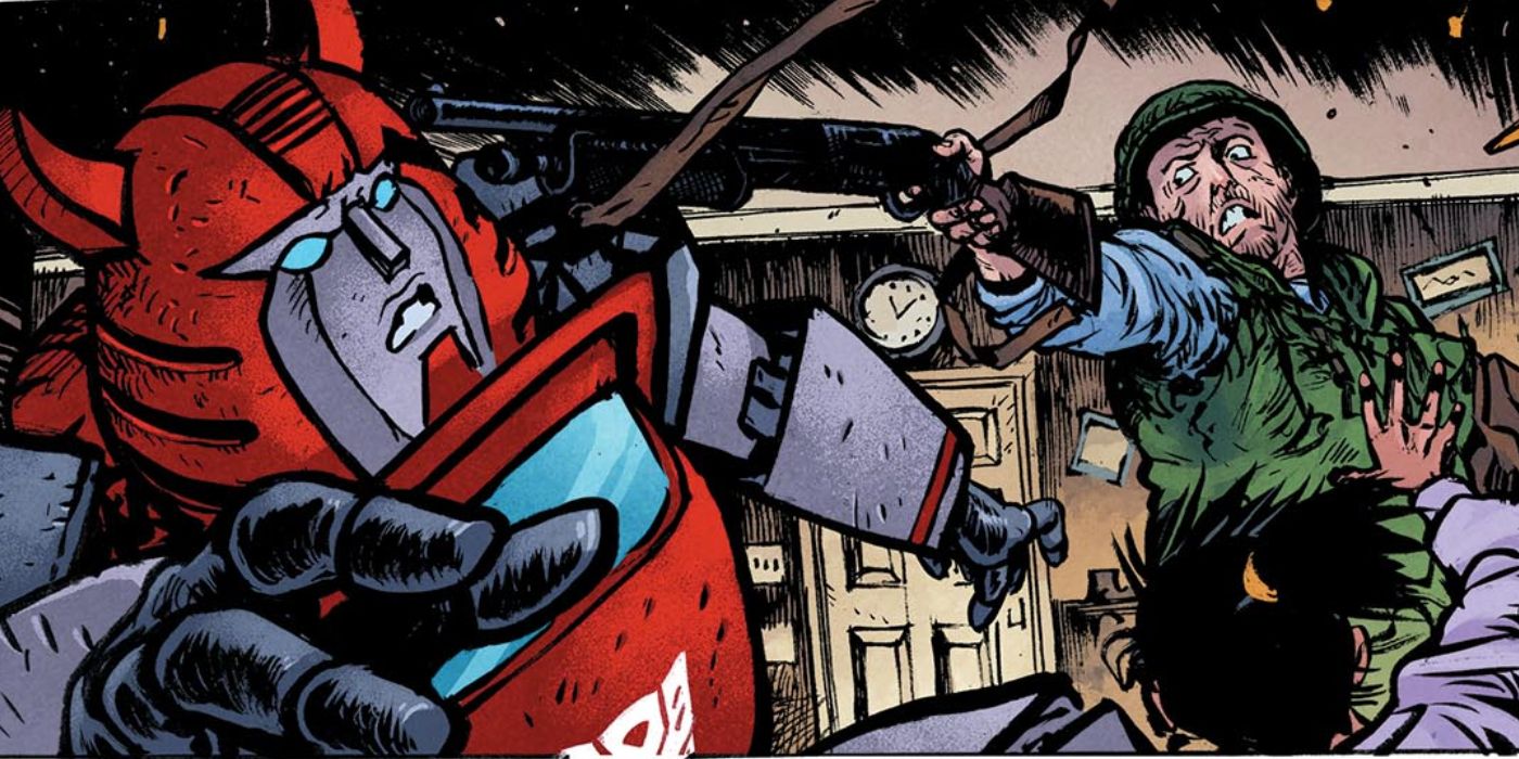 Cliffhanger gets gun to the head in Transformers 3