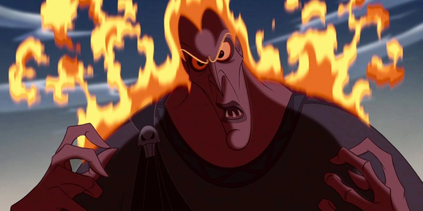 Hades with fiery hair