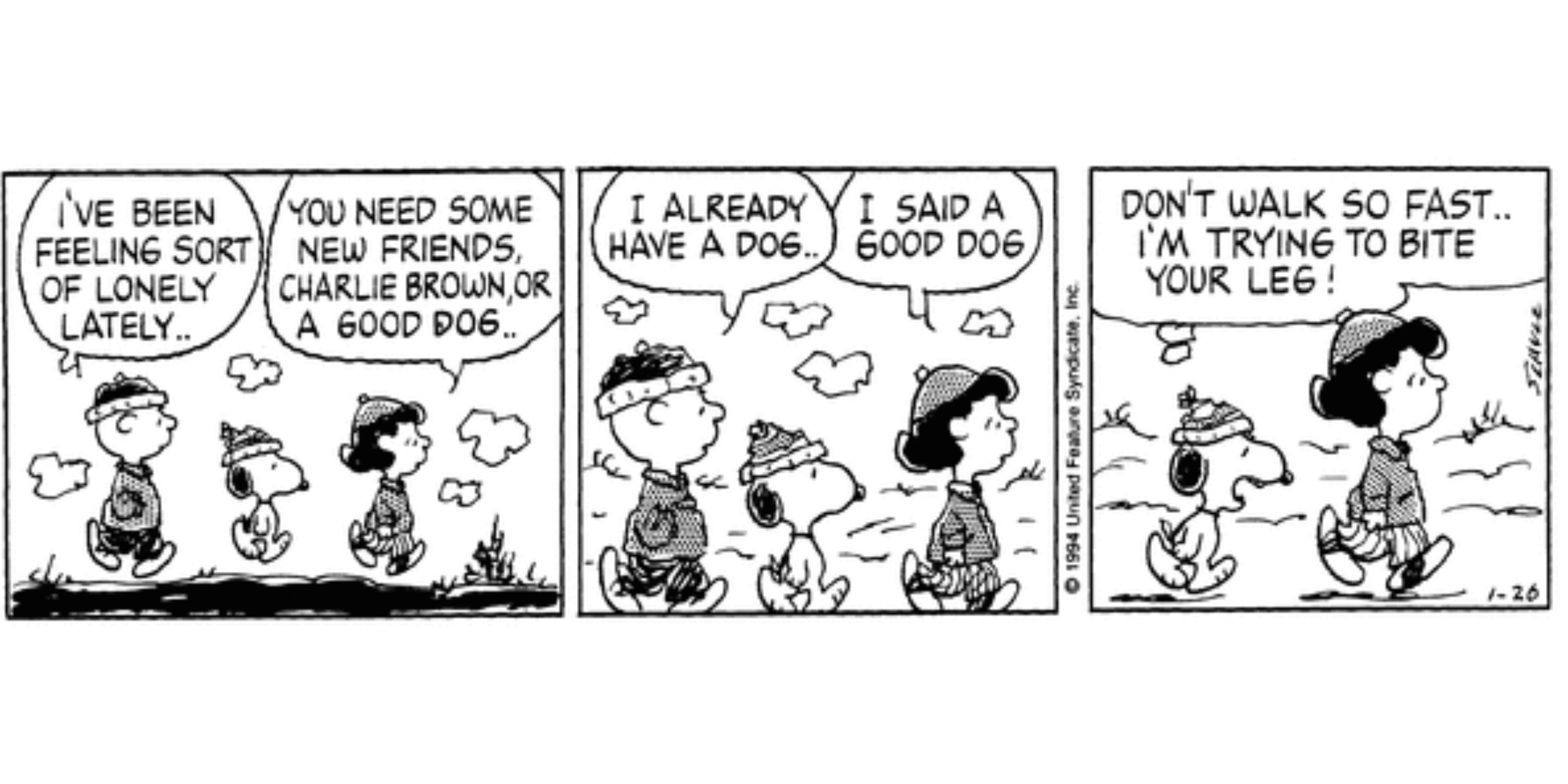Charlie Brown, Snoopy, and Lucy
