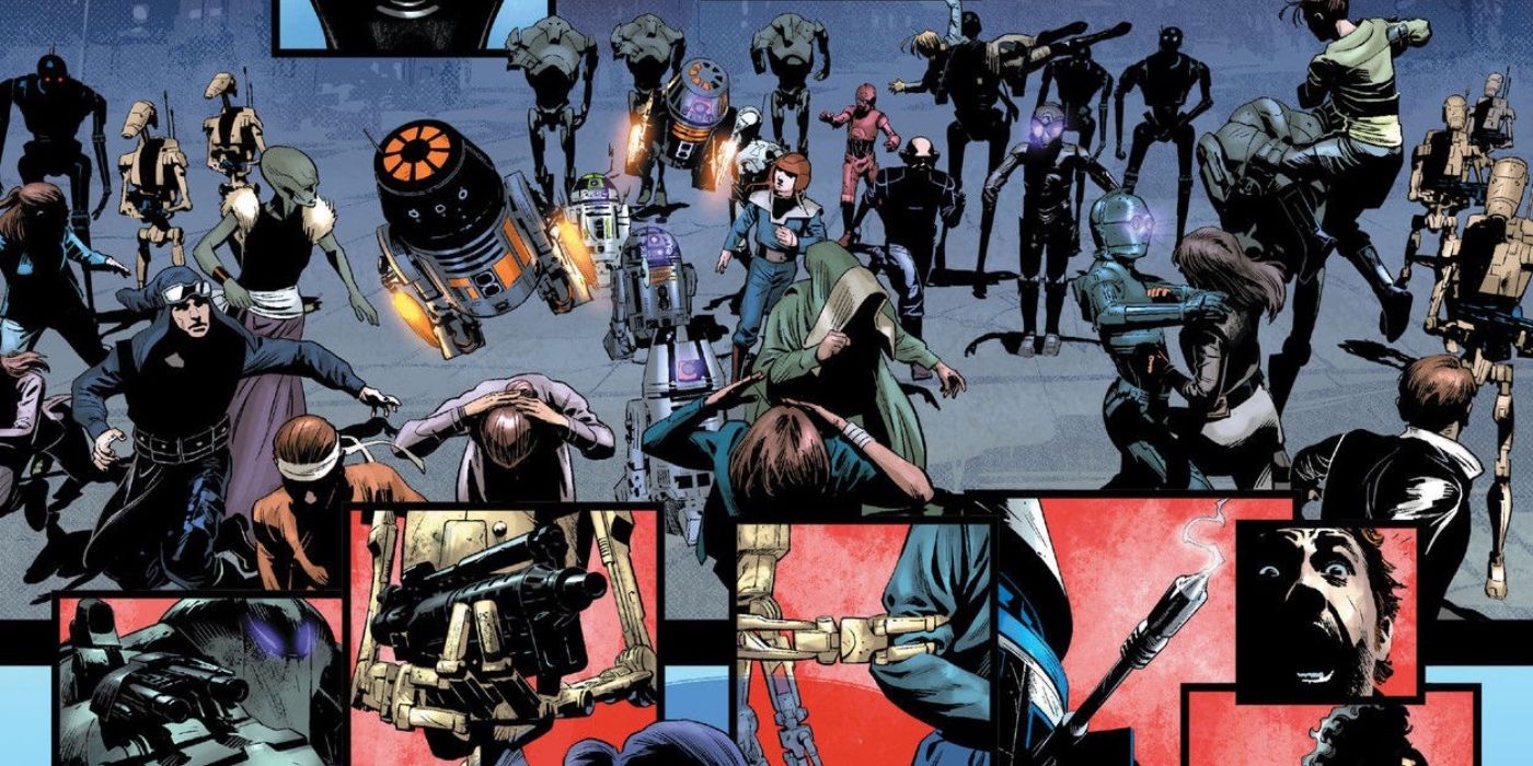 Corrupted Droids Attacking People in Dark Droids #4